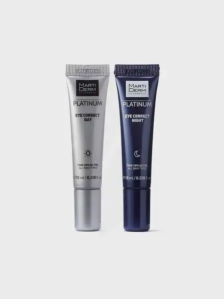 Martiderm Platinum Eye Correct Crème Jour/nuit 2t/10ml