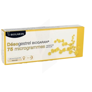 Desogestrel Biogaran 75 Microgrammes, Comprimé Pelliculé