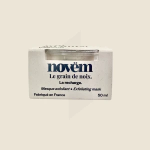Novëm Le Grain De Noix Masque Visage 2 En 1 Exfoliant Et Hydratant Recharge/50ml