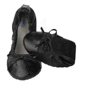 Scholl Pocket Ballerina Croco Ballerine Noir Pointure 37/38