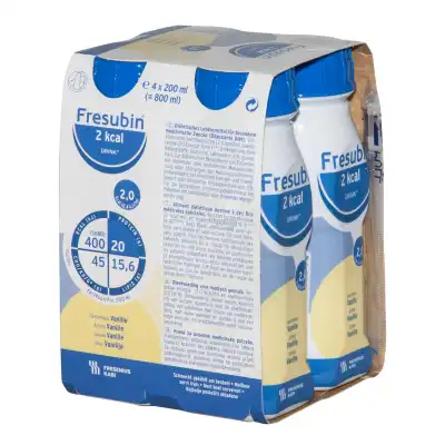 Fresubin 2 Kcal Drink Nutriment Vanille 4bouteilles/200ml à Drocourt