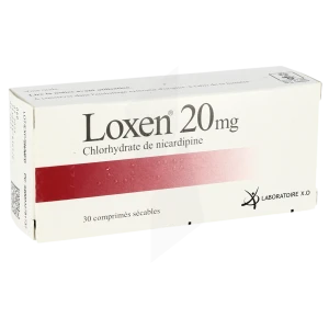 Loxen 20 Mg, Comprimé Sécable