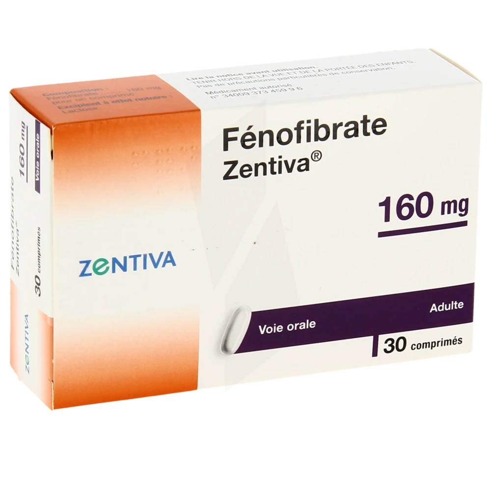 Fenofibrate Zentiva 160 Mg, Comprimé