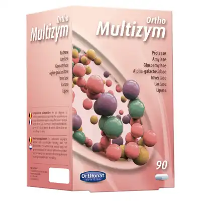 Orthonat Nutrition - Ortho Multizym Forte - 90 Gélules à Beaujeu-Saint-Vallier-Pierrejux-et-Quitteur