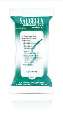 Saugella Antiseptique Lingette Hygiène Intime Paquet/15 à SAINT-SAENS