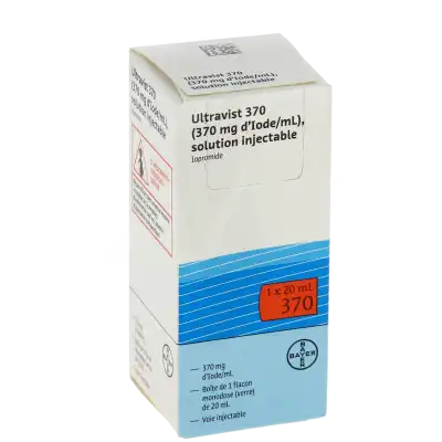 ULTRAVIST 370 (370 mg d'Iode/mL), solution injectable