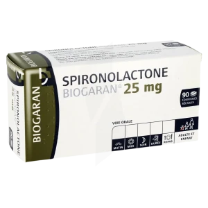 Spironolactone Biogaran 25 Mg, Comprimé Sécable