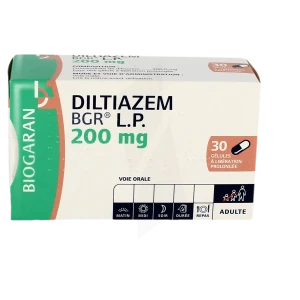 Diltiazem Bgr Lp 200 Mg, Gélule à Libération Prolongée