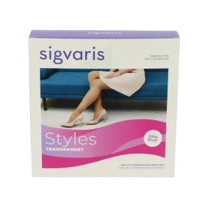 Sigvaris Styles Transparent Collant  Femme Classe 2 Beige 120 Medium Normal