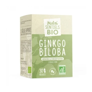 Nutrisanté Nutrisentiels Bio Ginkgo Gélules B/30