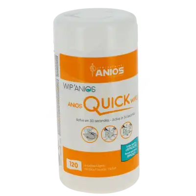 Anios Quick Wipes Lingettes Désinfectantes Action Rapide B/120 à Ferney-Voltaire