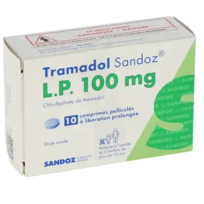 TRAMADOL SANDOZ L.P. 100 mg, comprimé pelliculé à libération prolongée