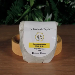 Le Jardin De Beyla Shampoing Solide Miel & Ortie Cheveux Gras 60g