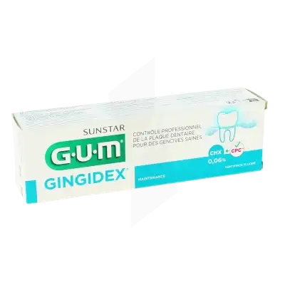 Gum Gingidex 0,06% Gel Dentifrice Gencives Maintenance T/75ml à RUMILLY