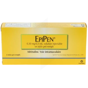 Epipen 0,30 Mg/0,3 Ml, Solution Injectable En Stylo Pré-rempli