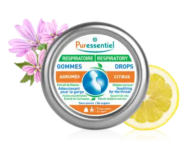 Puressentiel Respiratoire Gommes Agrumes Respiratoire - 45 G à Mérignac