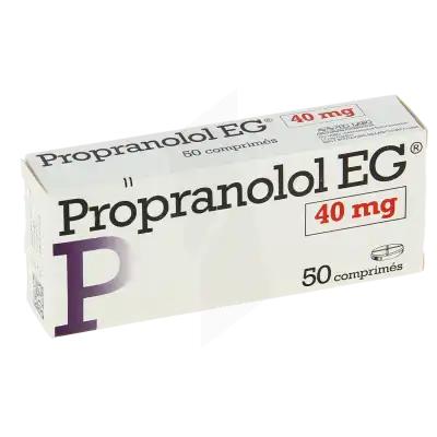 Propranolol Eg 40 Mg, Comprimé à La Ricamarie
