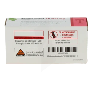 Tramadol Cristers Lp 200 Mg, Comprimé Pelliculé à Libération Prolongée