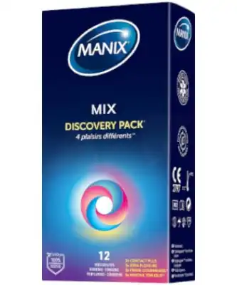 Manix Mix Préservatifs Lubrifiés B/12 à ANGLET