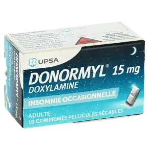 Donormyl 15 Mg, Comprimé Pelliculé Sécable à Paris