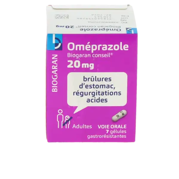 Omeprazole Biogaran Conseil 20 Mg, Gélule Gastro-résistante