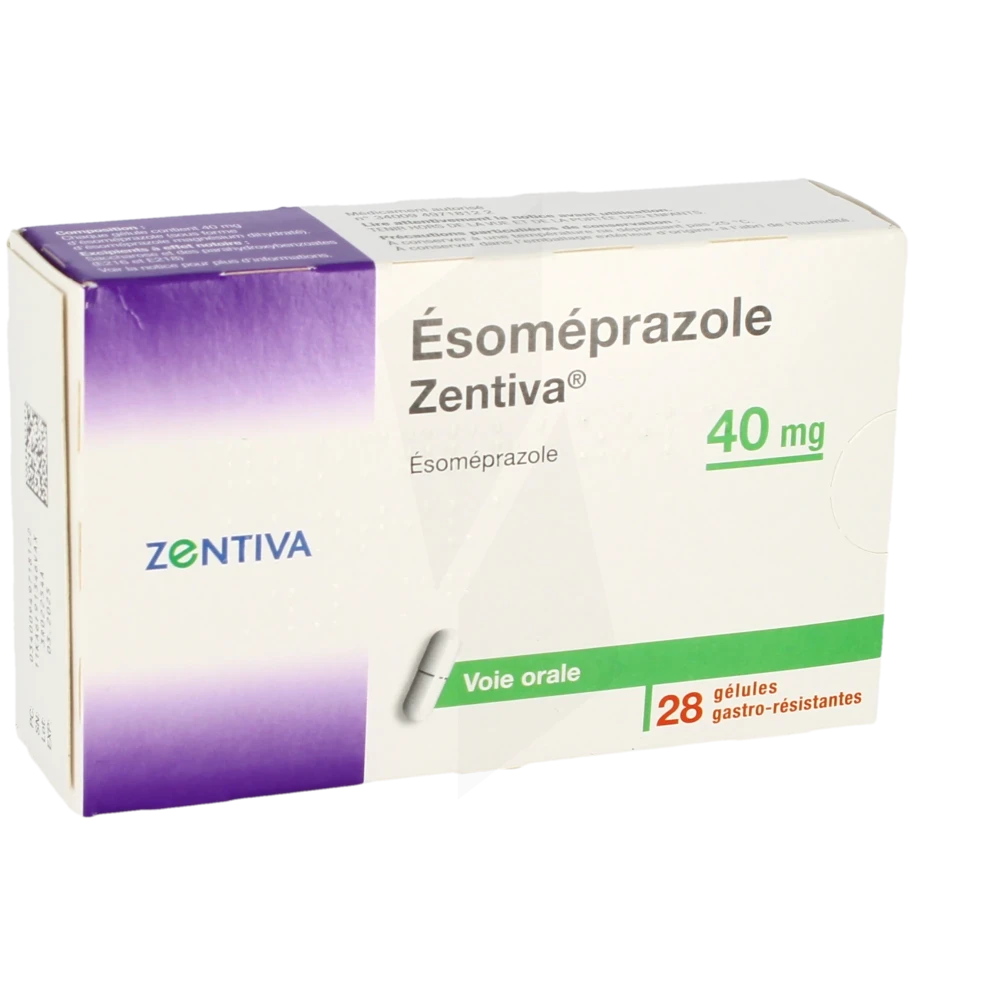 Esomeprazole Zentiva 40 Mg, Gélule Gastro-résistante