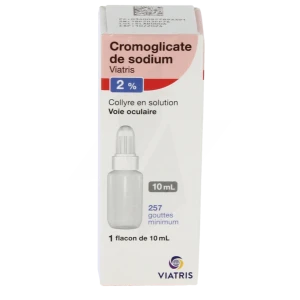 Cromoglicate De Sodium Viatris 2 %, Collyre En Solution