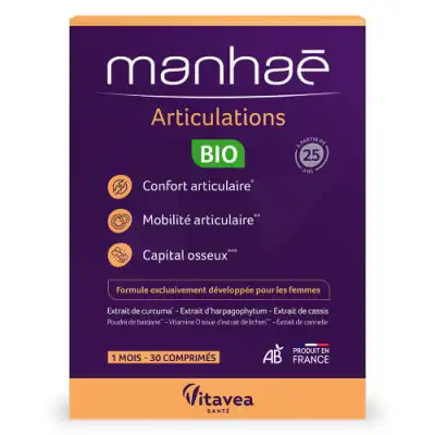 Nutrisanté Manhae Articulations Bio Comprimés B/30 à Saint-Pierre-des-Corps