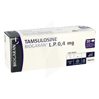 TAMSULOSINE BIOGARAN LP 0,4 mg, comprimé à libération prolongée