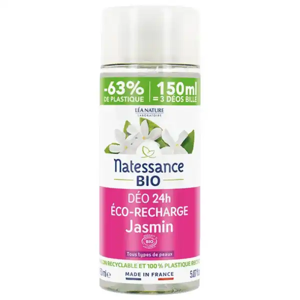 Natessance Deo Jasmin Bio Rech 150ml