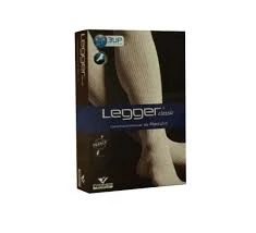 Legger® Classic Classe Ii Chaussettes Beige Chiné Taille 1+ Normal Pied Fermé