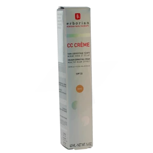 Erborian Cc Crème Spf30 Crème Soin Correcteur Doré Tube De 40 Ml