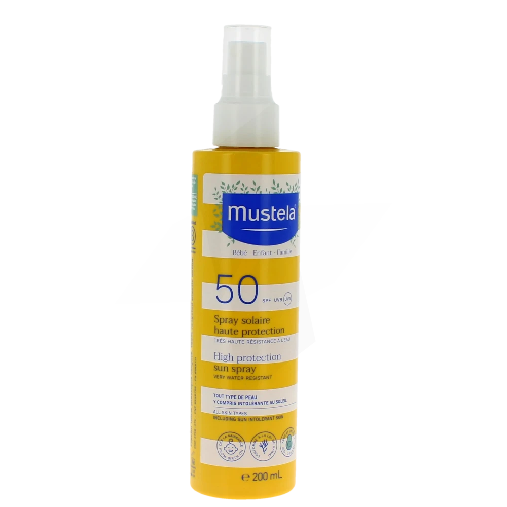 Mustela Spray Solaire Spf50 Famille 200 Ml