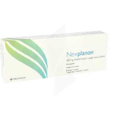 NEXPLANON 68 mg, implant pour usage sous-cutané