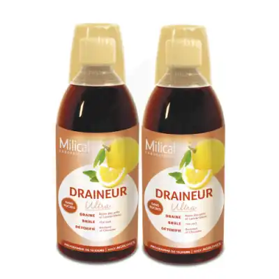 Milical Draineur Ultra Agrumes 500ml X2 à VILLERS-LE-LAC