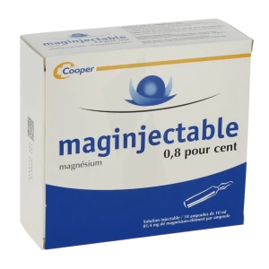 Maginjectable 0,8 Pour Cent, Solution Injectable