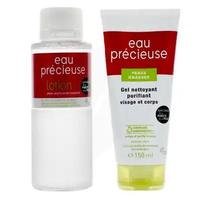 Eau Precieuse Lot Purifiante Assainissante Fl/375ml+gel