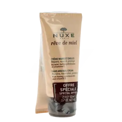 Nuxe Rêve De Miel Crème Mains Et Ongles 2 Tubes De 50 Ml à PARIS