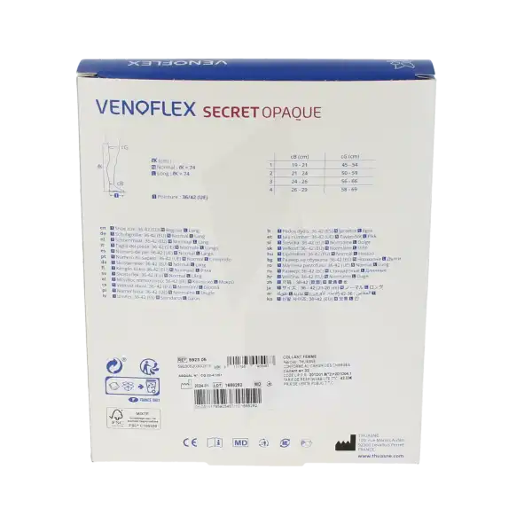 Venoflex Secret 2 Collant Opaque Femme Noir T3l