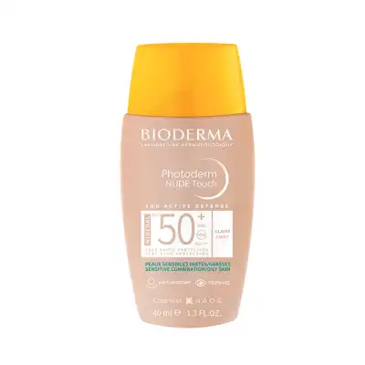 Bioderma Photoderm Nude Minéral Spf50+ Protection Solaire Teinté Claire 40ml à Aucamville