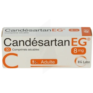 Candesartan Eg 8 Mg, Comprimé Sécable