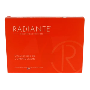 Radiante 2 Microvoile Jarfix Bas Jarret Pied Ouvert Femme Noir T1m