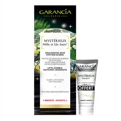 Garancia Offre Sleeve Mystérieuses Mille Et Un Jours Pmg 30ml + Mystérieux Repulpant Format Voyage 5ml Offert