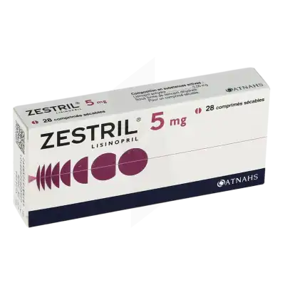 Zestril 5 Mg, Comprimé Sécable à Bressuire