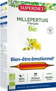 Superdiet Millepertuis Bio Solution Buvable 20 Ampoules/15ml