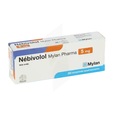 Nebivolol Viatris 5 Mg, Comprimé Quadrisécable à Lherm