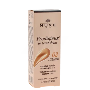 Nuxe Prodigieuse Le Teint Eclat Crème Bb Hydratante 24h Medium Tube De 30 Ml