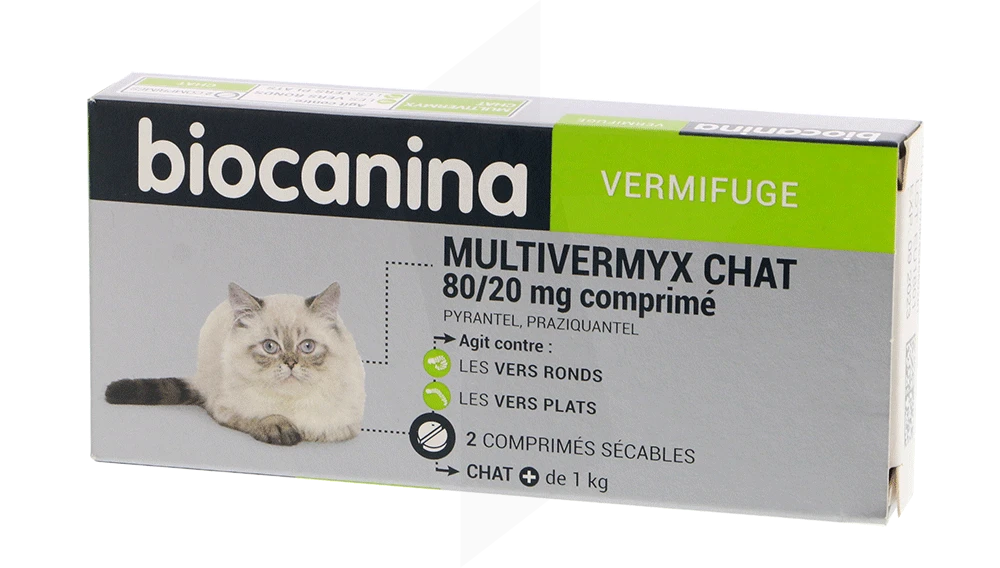 Pharmacie Carrefour Lingostiere - Parapharmacie Biocanina Multivermyx Comprimés  Vermifuge Chat B/2 - NICE