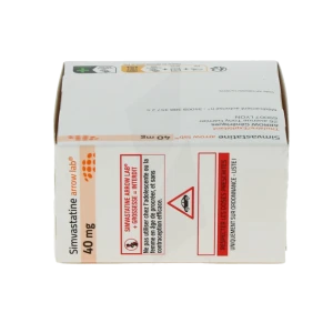 Simvastatine Arrow Lab 40 Mg, Comprimé Pelliculé