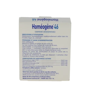 Boiron Homéogène 46 Comprimés Orodispersibles Plq/60